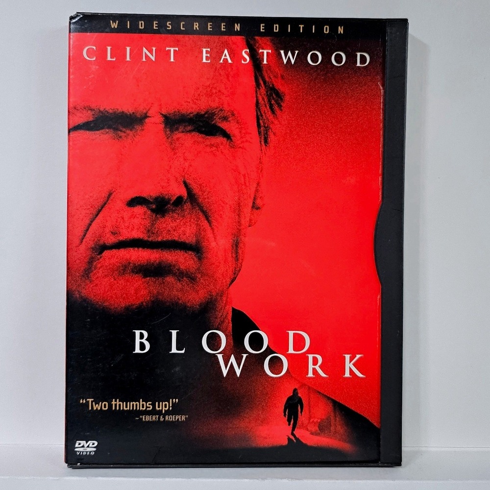 Clint Eastwood Blood Work DVD Widescreen Edition Thriller Mystery‎ 2003 Movie